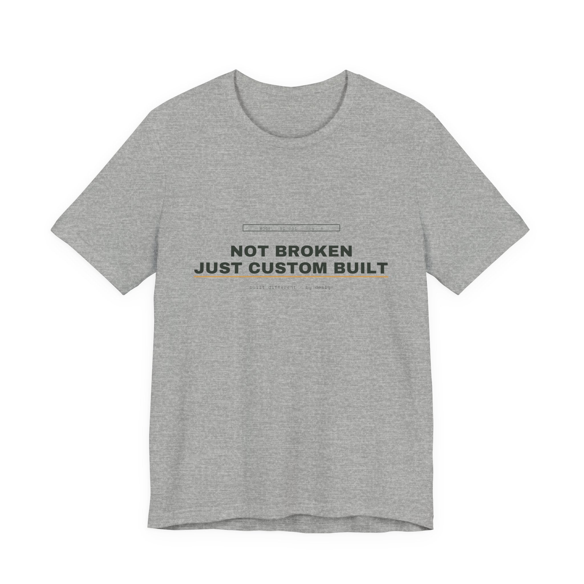 not broken, just custom built