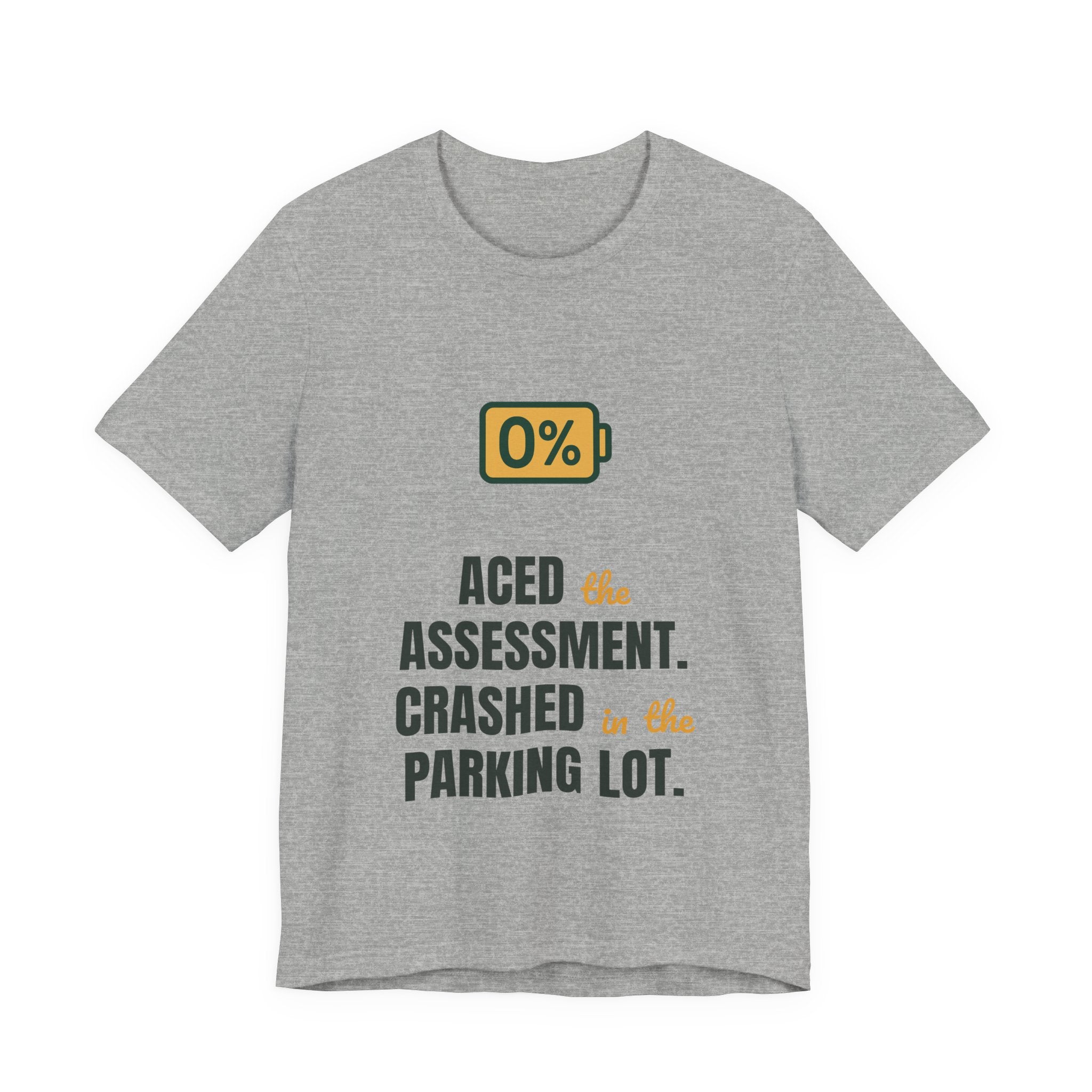 Aced the assessment. Crashed in the parking lot.