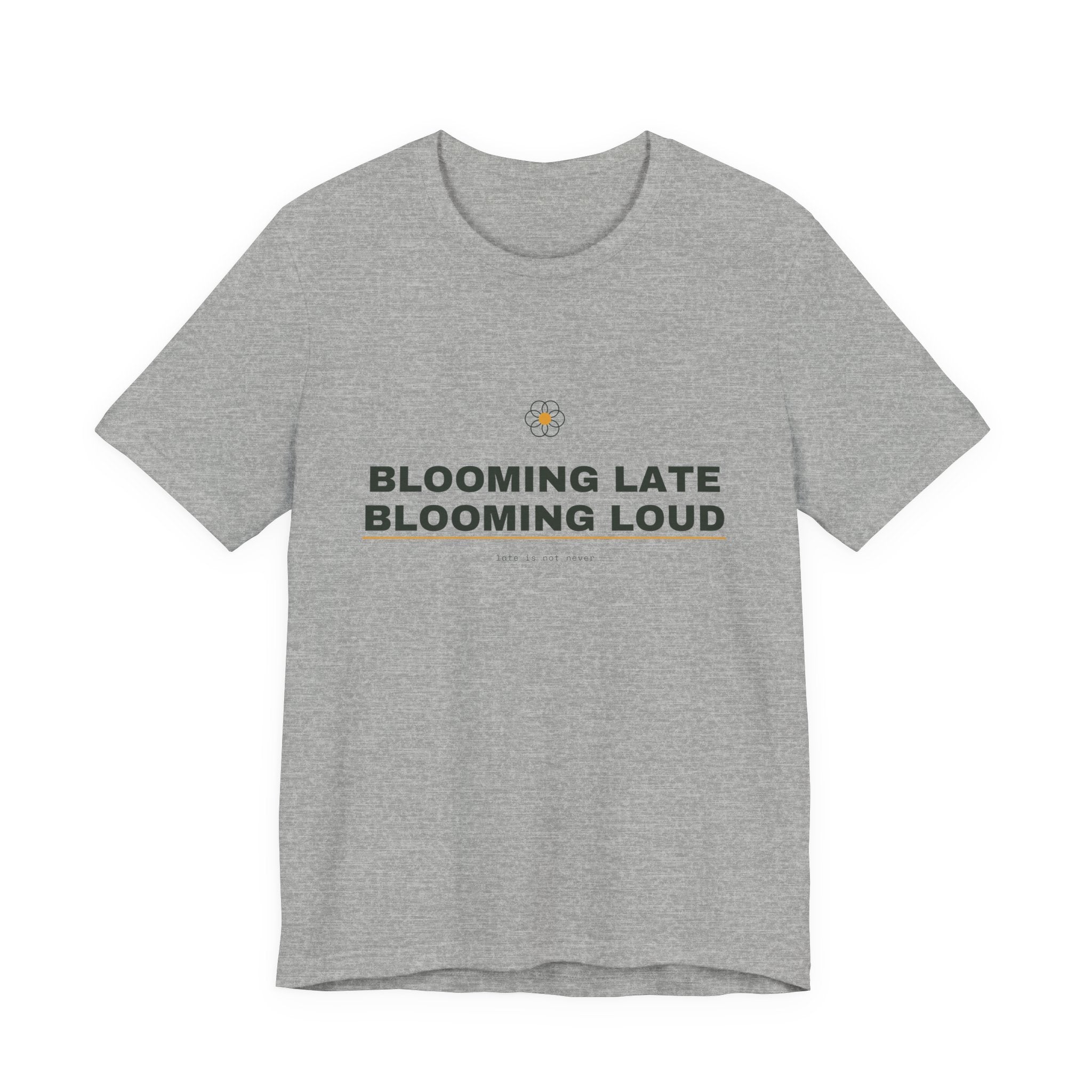 blooming late, blooming loud