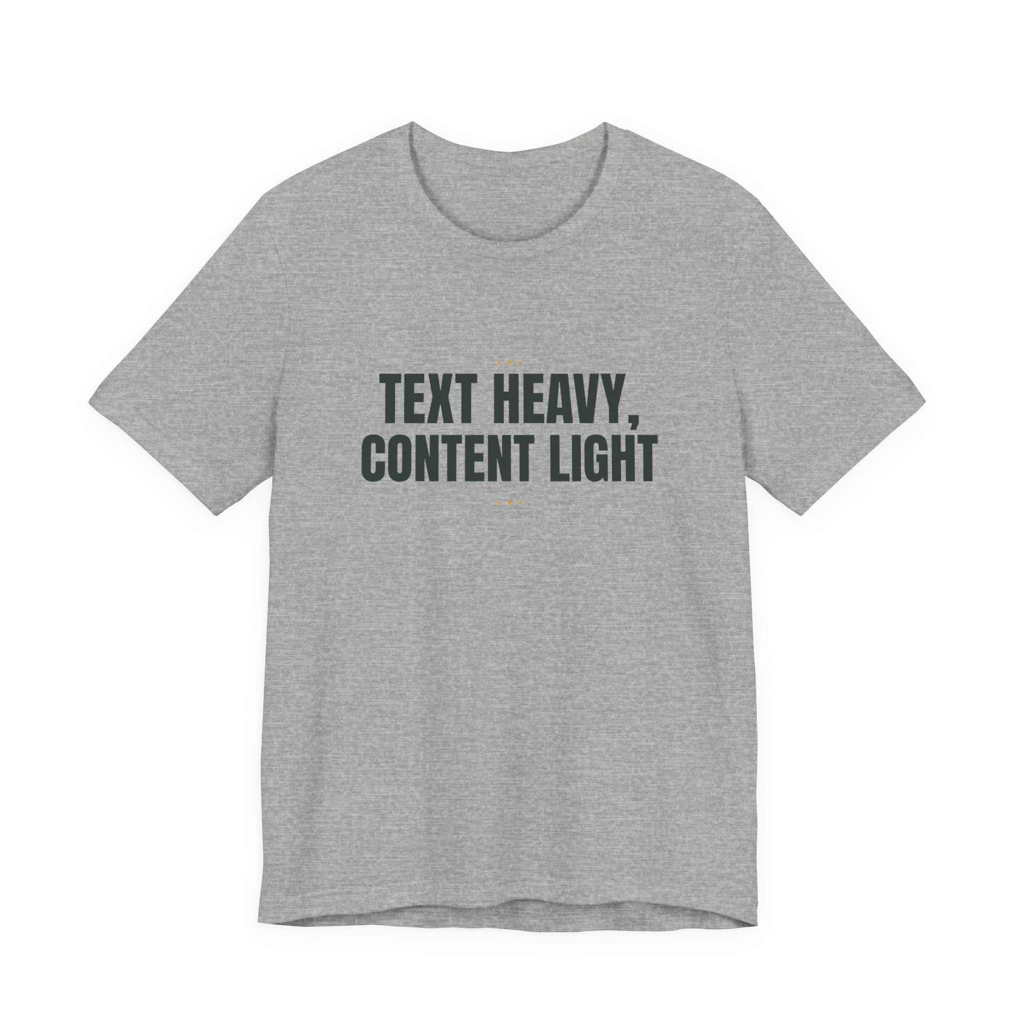 Text heavy, content light